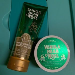 2019 EDITION Bath & Body Works VANILLA BEAN NOEL Body Wash & Body Butter Set